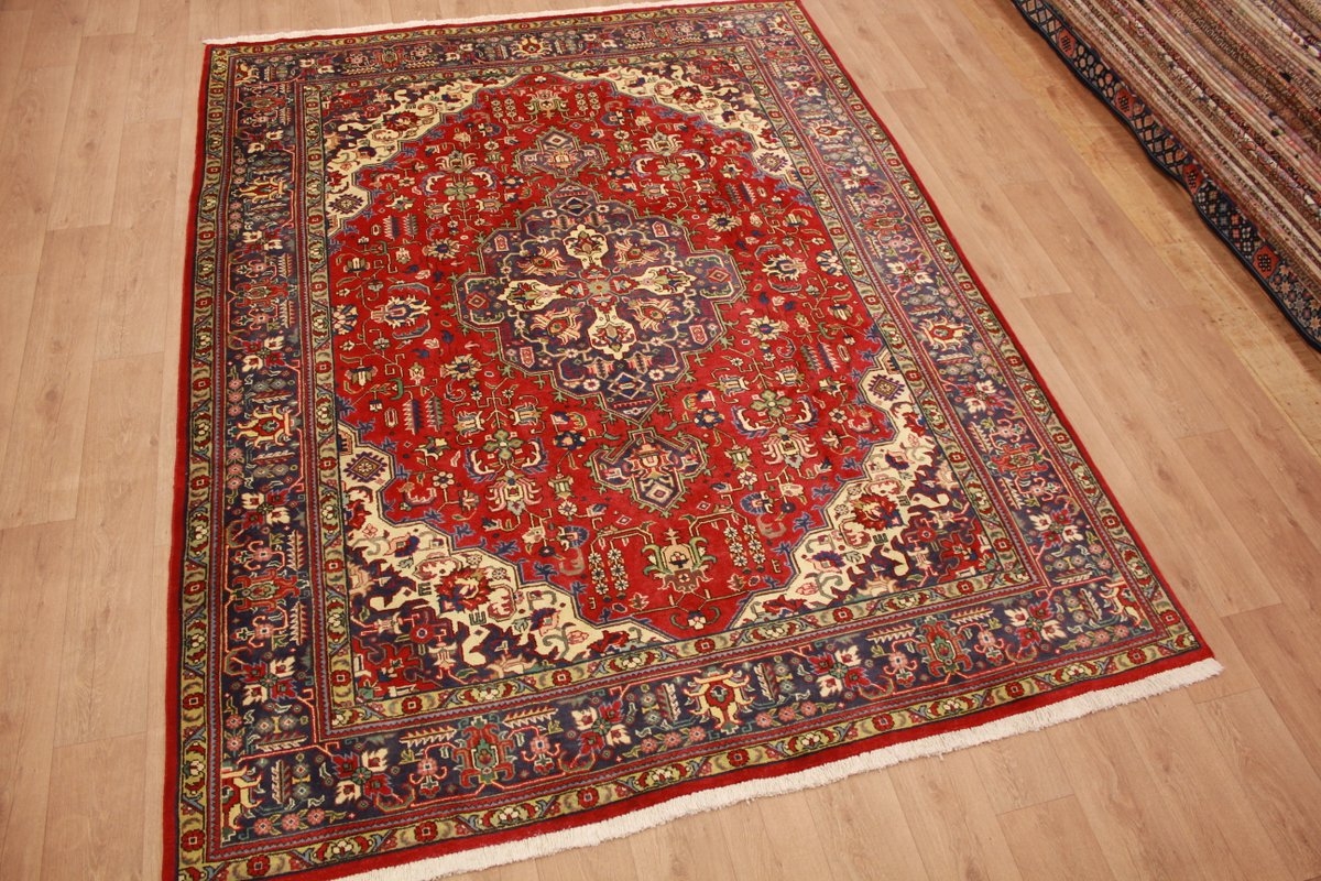 Perser Teppich Täbriz Wollteppich 327x247 cm Rot