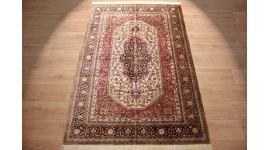 Persian carpet "Ghom" pure Silk rug 200x133 cm