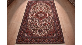 Persian carpet "Bijar" pure wool 215x130 cm Beige