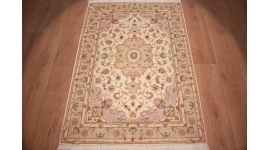 Perserteppich Täbriz Orientteppich mit Seide 148x100 cm