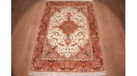 Perserteppich "Taabriz" Orientteppich mit Seide 148x101 cm