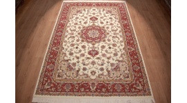 Perserteppich "Maschhad" Orientteppich mit Seide 300x200 cm