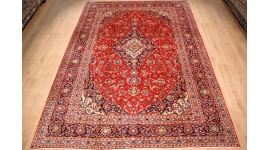 Persian carpet Kashan virgin wool 351x246 Red