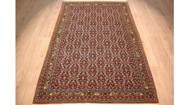 Persian carpet Ghom virgin wool 206x135 cm Blue