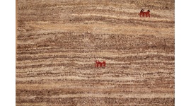 Perser Teppich Gabbeh reiner wollteppich 133x109 cm