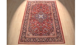 Semiantic Persian carpet Kashan 205x136cm Red
