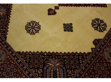 Persian carpet "Ghom" virgin wool 210x145 cm