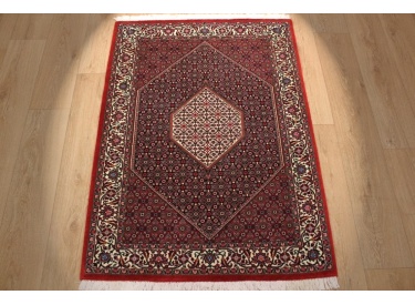 Perserteppich "Bijar" Orient Teppich mit Seide 131x96 cm