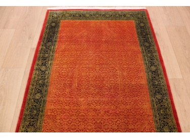 Persian carpet "Bijar" very fine with Silk 160x102 Beige UNIQUE