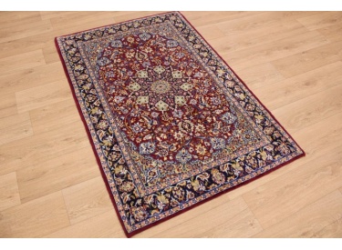 Old Persian carpet Isfahan 165x110 cm Red