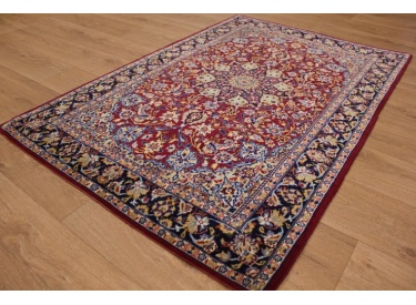 Old Persian carpet Isfahan 165x110 cm Red