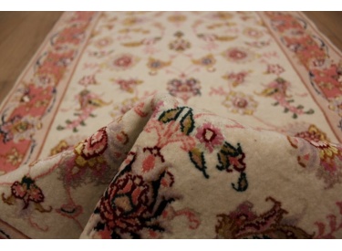Persian carpet "Taabriz" Runner with Silk 237x80 cm