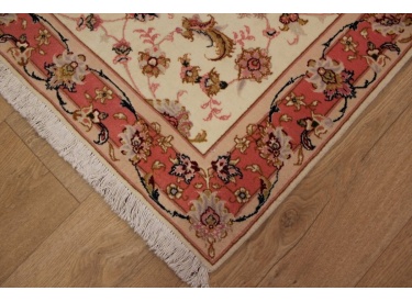 Persian carpet "Taabriz" Runner with Silk 237x80 cm