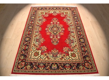 Fine Persian carpet "Ghom" Wool 200x130 cm Red