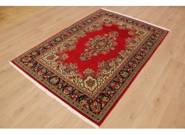 Fine Persian carpet "Ghom" Wool 200x130 cm Red