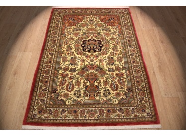Persian carpet "Ghom" virgin wool 204x138 cm
