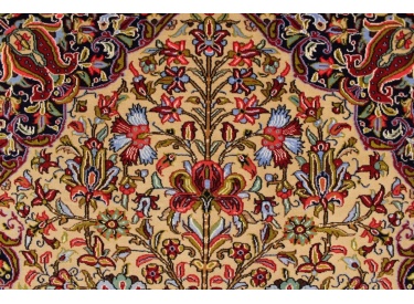 Persian carpet "Ghom" virgin wool 219x145 cm