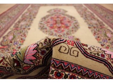 Persian carpet "Ghom" virgin wool 217x150 cm