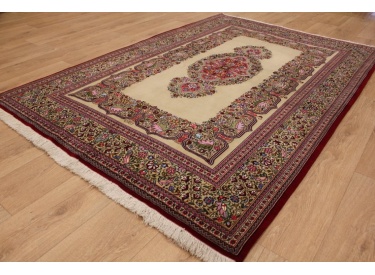 Persian carpet "Ghom" virgin wool 217x150 cm