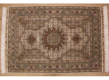 Perserteppich "Taabriz Mahi" mit Seide 116x81 cm