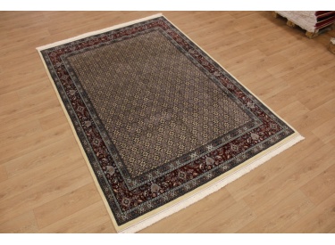 Persian carpet "Moud" with silk 285x200 cm Beige