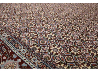 Persian carpet "Moud" with silk 285x200 cm Beige