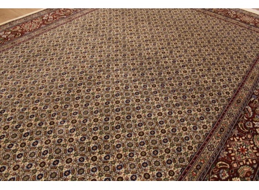 Persian carpet "Moud" with silk 282x200 cm Beige