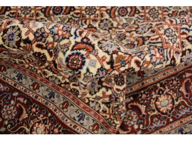 Persian carpet "Moud" with silk 277x210 cm Beige