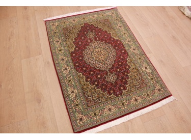 Persian carpet "Taabriz mahi" with Silk 120x85 cm