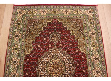 Perserteppich "Taabriz" Mahi mit Seide 120x85 cm Rot