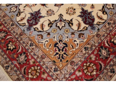 Persian carpet "Taabriz" with Silk 215x155 cm Beige