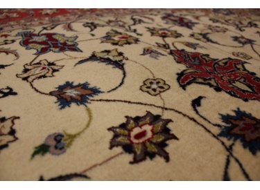 Persian carpet "Taabriz" with Silk 202x153 cm Beige