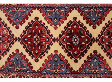 Persian carpet "Hamedan" runner virgin wool 398x70 cm
