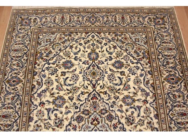 Persian carpet "Kashan" pure wool 350x240 cm Beige