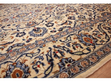 Persian carpet Kashan pure wool 238x155cm Beige