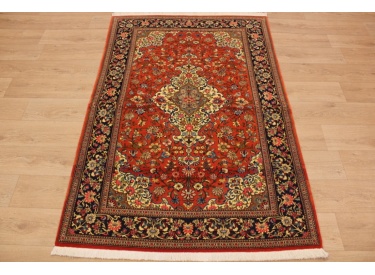 Fine Persian carpet "Ghom" Wool 200x135 cm Red