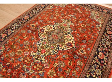 Fine Persian carpet "Ghom" Wool 200x135 cm Red