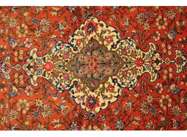 Fine Persian carpet "Ghom" Wool 200x135 cm Red