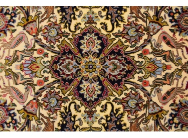 Persian carpet "Ghom" virgin wool 219x135 cm