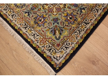 Persian carpet Kashan wool & silk 219x138 cm