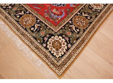 Persian carpet "Ghom"  virgin wool 340x251 cm Red