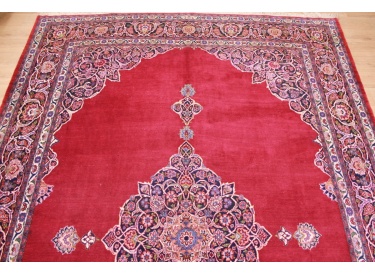 Persian carpet "Kashan" pure wool 452x306 cm Red