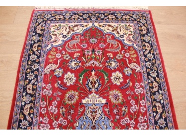 Persian carpet "Isfahan" with silk 108x73 cm