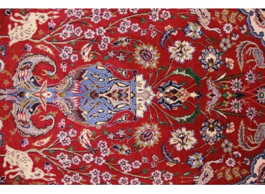 Persian carpet "Isfahan" with silk 108x73 cm