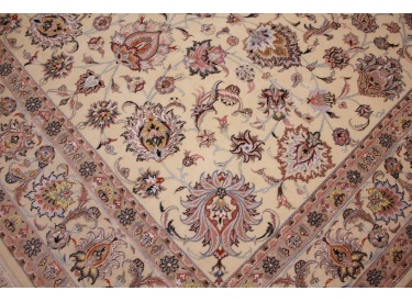 Perserteppich "Maschhad" mit Seide 350x250 cm Beige