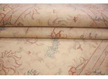 Perserteppich "Taabriz" mit Seide 199x147 cm Beige