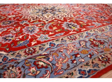 Persian carpet "Isfahan" with silk 160x104 cm Red