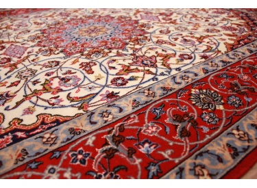 Perser Teppich "Isfahan" mit Seide 156x107 cm Beige