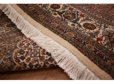 Persian carpet "Taabriz mahi" with Silk 207x152 cm Beige