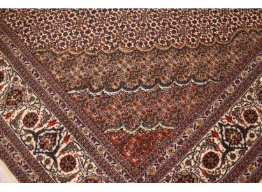 Persian carpet "Taabriz mahi" with Silk 207x152 cm Beige